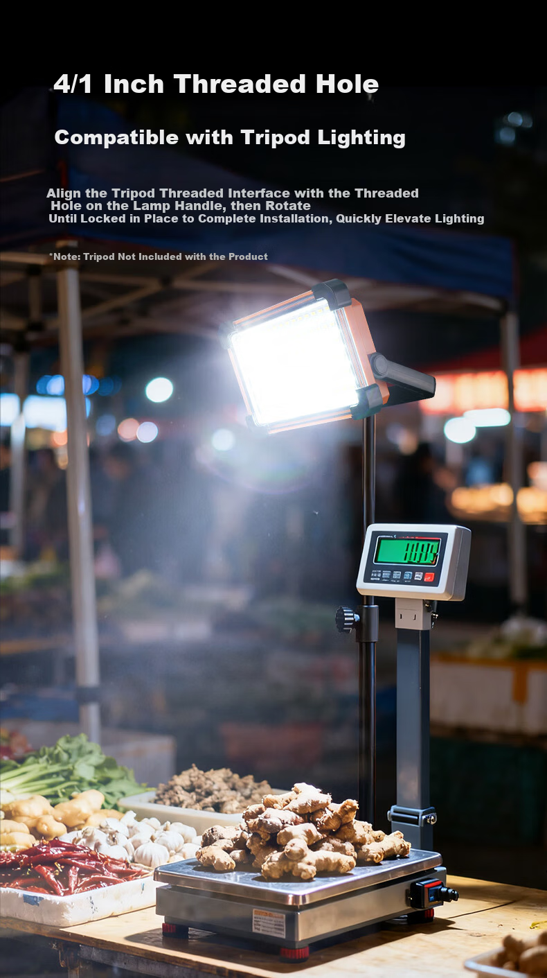 SupFire FS19-B Rechargeable Camping Light Long-lasting High Brightness Emergency Power Outage Worksite Floodlight 9