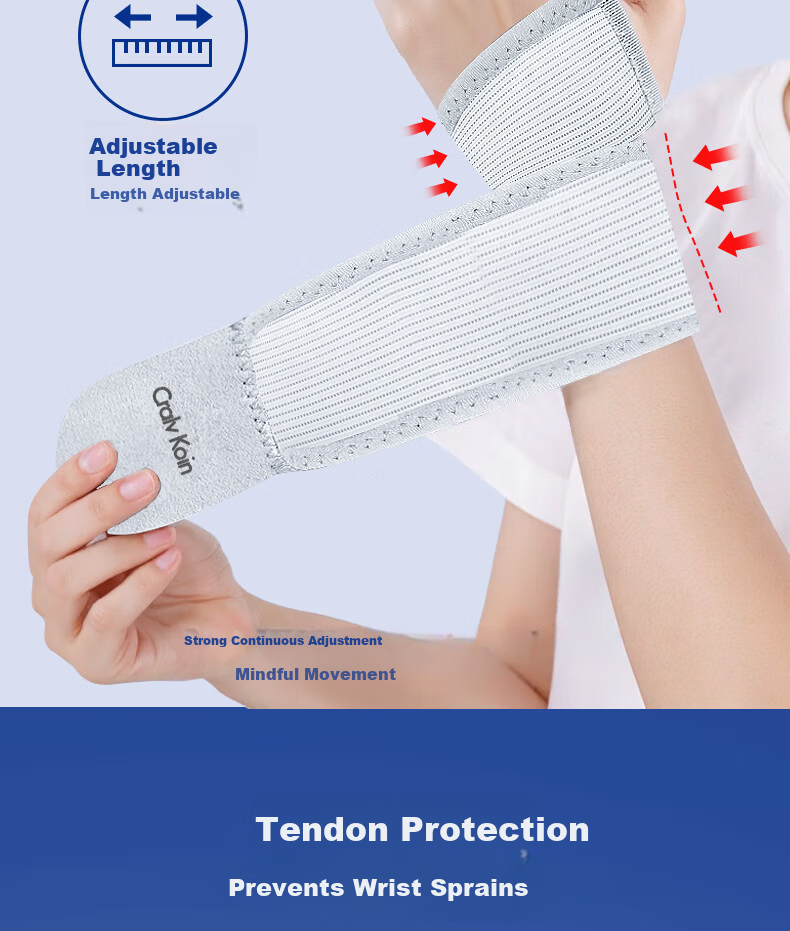CRALVKOIN Medical Moxa Self-Heating Wrist Brace for Tenosynovitis, Wrist Sprain Support, Heat Therapy for Mom's Hand, Mouse Hand, Postpartum Recovery 9
