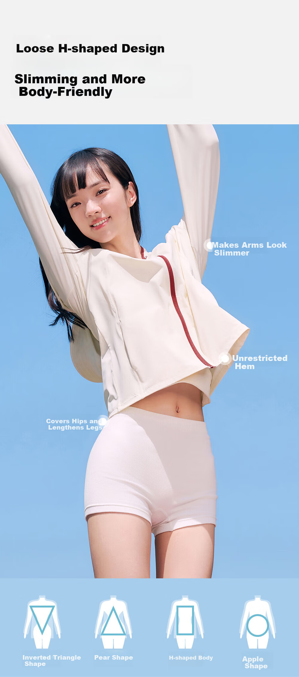VVC Cheng Yi Same Style Sunscreen Jacket Unisex Summer Thin Breathable UV Protection Coat Cream Beige 2XL 13