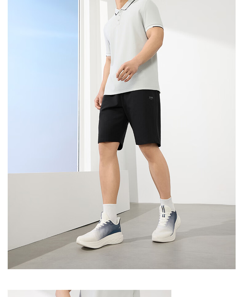 361° Men's Spring Summer Five-Point Shorts Running Fitness Training Casual Knit Pants 652624706-4 10