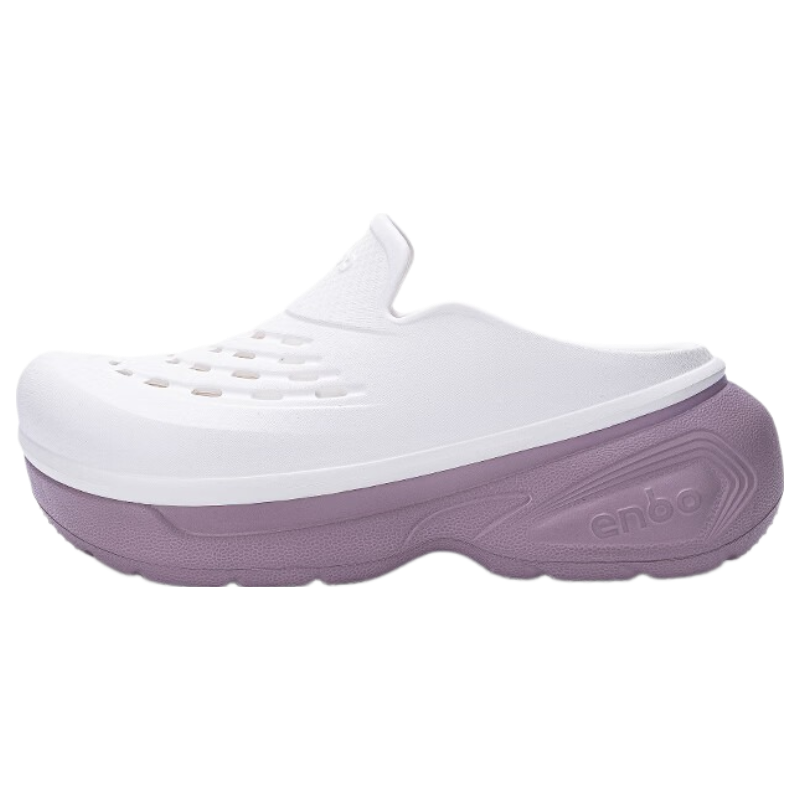 ENBO Women's Summer Sandals Cloud Comfort Breathable Closed-Toe Slippers Frost Purple Size 37 (235mm)