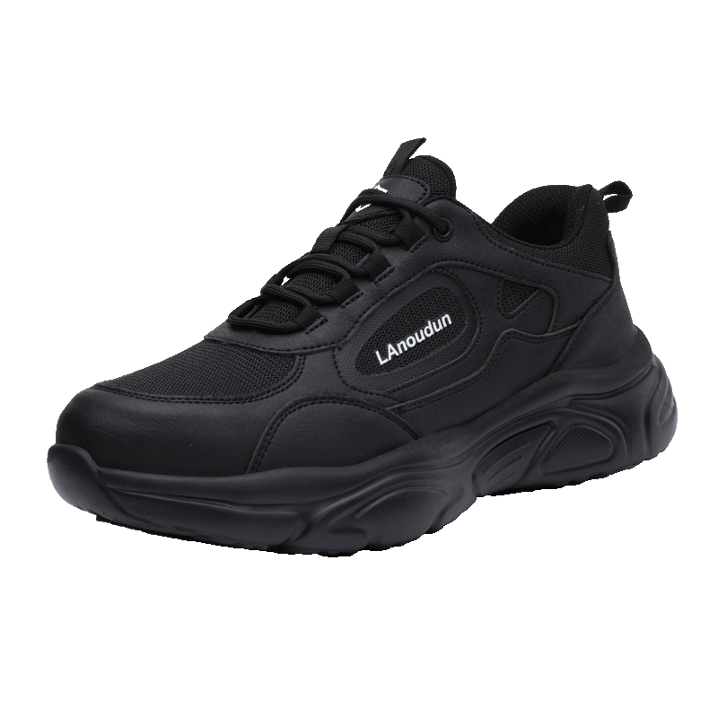 BlueOwl Shield Men's Summer Breathable Lightweight Soft Sole Steel Toe Anti-Smash Anti-Puncture Wear-Resistant Work Safety Shoes D317 Size 43