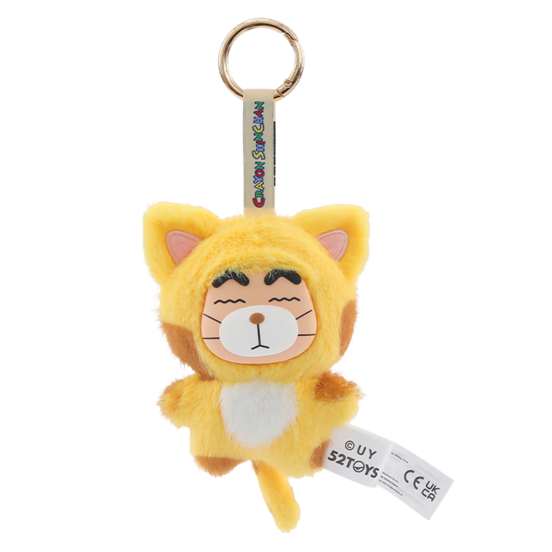 52TOYS Crayon Shin-chan Kasukabe Party Plush Blind Box Keychain Toy Set of 6 Birthday Gifts