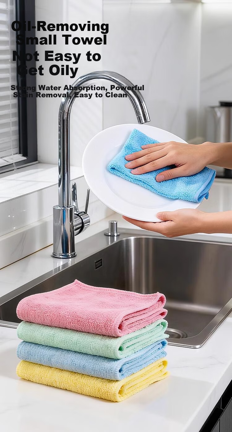 Ruilaida Kitchen Dishcloths and Cleaning Cloths, 5-Star Antibacterial, Oil-Resistant, Easy to Clean, Highly Absorbent, Thickened, Pack of 3 1
