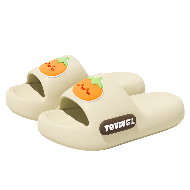 Runrou Thick Sole Slippers for Women Summer 2026 New Indoor Home Bathroom Non-Slip Odor-Resistant EVA Cool Slippers Female