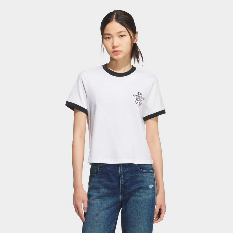 Adidas Originals Women's OG W TEE SS 2 Short Sleeve T-Shirt KT3060 White XS 1