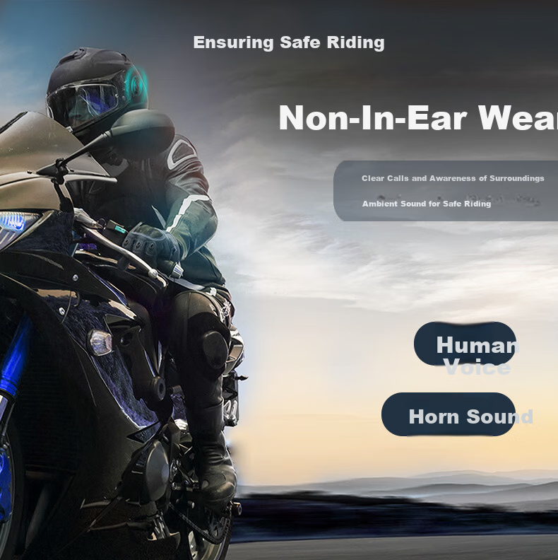 Oriental Hero DFX002 Hidden Motorcycle Helmet Bluetooth Earphone Electric Bike Riding Built-in Integrated 4