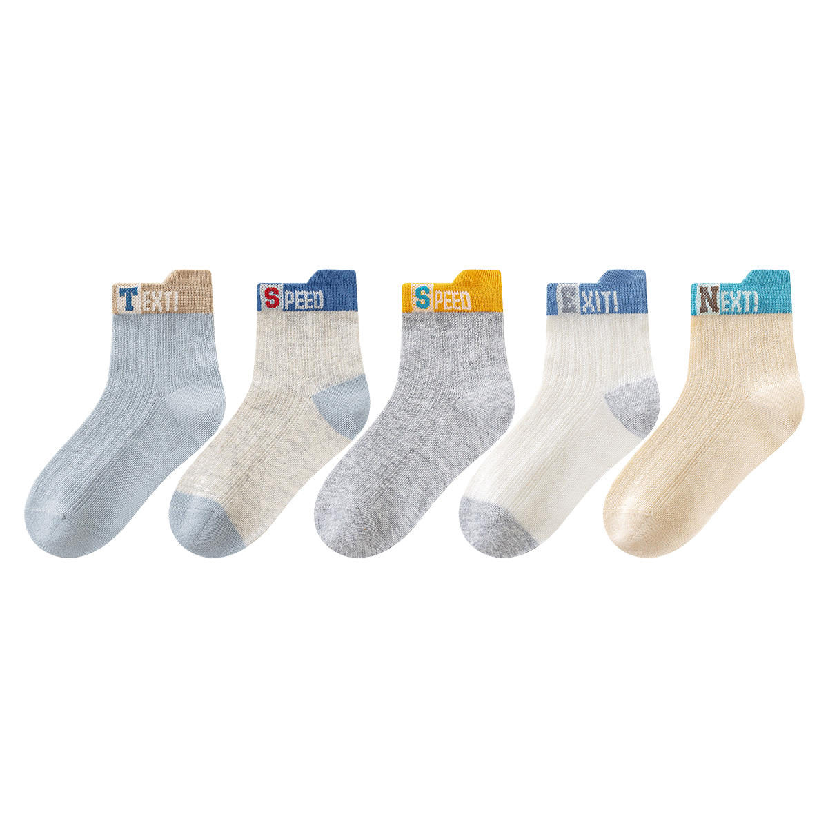 Little Pig Banner [Class A Standard] Summer Mesh Thin Boys' Socks Xinjiang Long-Staple Cotton Seamless High Elasticity Mid-Large Kids Cotton Socks
