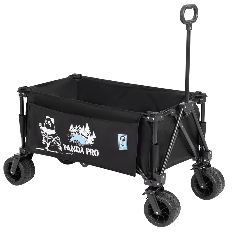 CAMEL Panda Campsite Car Camping Picnic Trailer Grocery Shopping Stroller Dog Walker Trolley with Braking System And Reclining Seats