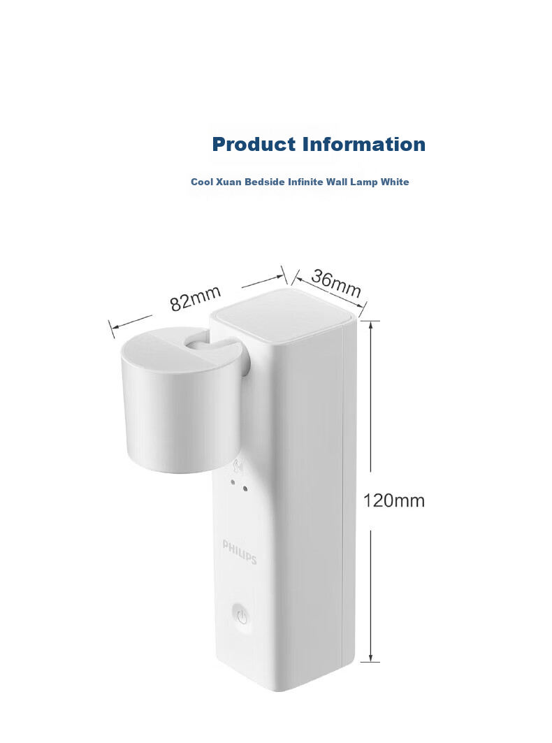 PHILIPS Full Spectrum Portable Rechargeable Sensor Touch Long Battery Life [Sensor Version] 1800mAh Hand Wave Sensor Light 16