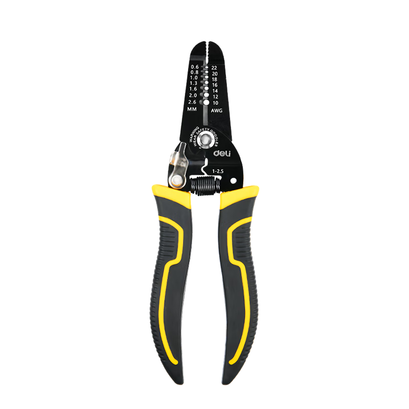 Deli 7-In Multifunctional Wire Stripper, Crimping Pliers, Electrician's Pliers, And Cable Stripping Tool