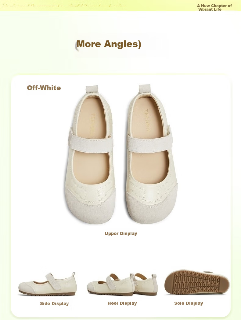 TEENMIX Mary Jane Women's Shoes Same Style as Zhang Ruonan Mall Version Flat Comfortable Casual Leather Shoes Silver 38 13
