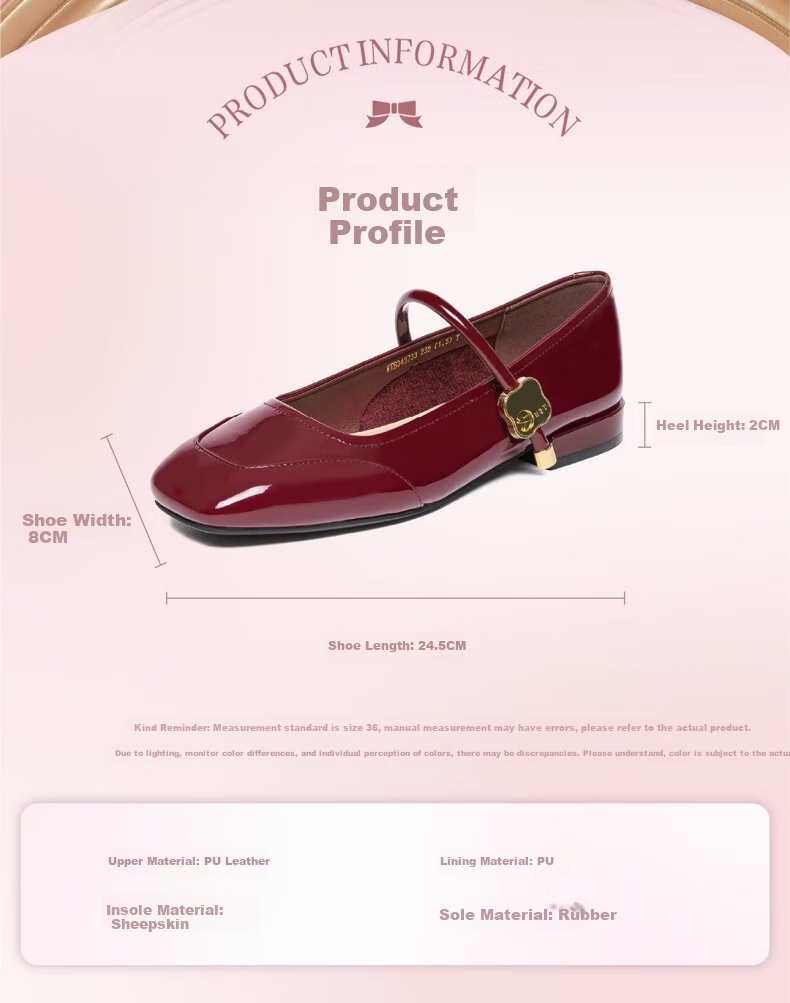 Red Dragonfly Mary Jane Shoes Women Summer French Style Chunky Heel Pumps WTB15382 Red (Mid Heel) Size 39 3