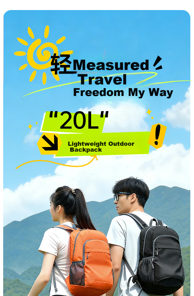 GOLDEN RAY Laptop Backpack 14.0-16.1 Inch Foldable Travel Bag for Men and Women 15.6 Inch Hiking Sports Outdoor Cycling School Bag Gray 1