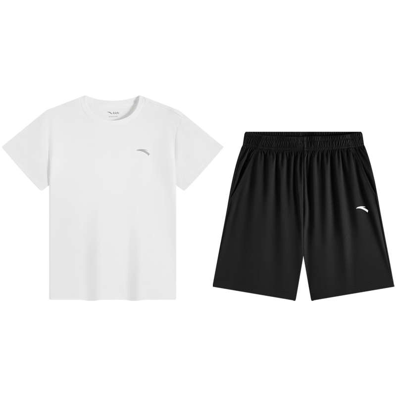 Anta Kids Summer 2026 Quick-Dry Sports Set Boys Short Sleeve T-Shirt and Shorts Fashion Two-Piece Set A72625701