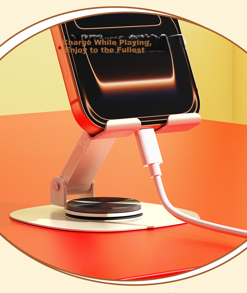 ROCK Crayon Shin-Chan Mobile Phone Stand, Desktop Tablet Stand, Live Streaming Gaming Online Class Binge-Watching, Multifunctional Metal Cute Compact Foldable Portable 360° Rotating Support Stand 9