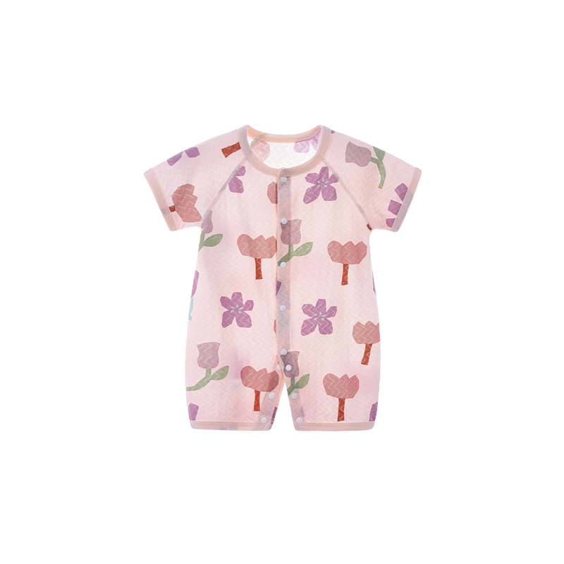 Tonglian Chuxin [Ice Cotton] Baby Romper Summer Infant Bodysuit Newborn Long Sleeve Pajamas Air Conditioning Suit