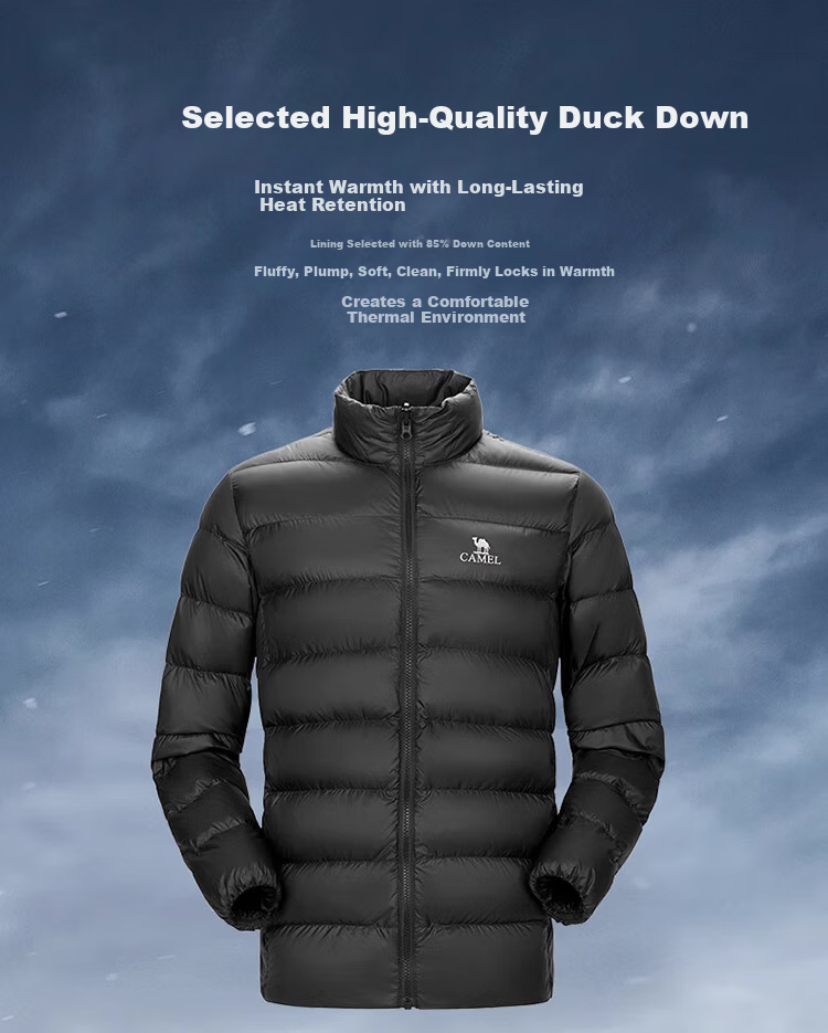 CAMEL 3-in-1 Waterproof Fleece-Lined Down Inner Jacket AD12263514A Light Khaki, Unisex S 9