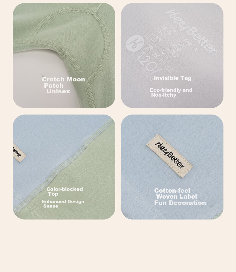 HeyBetter Thick Warm Ginger Heated Children's Thermal Underwear Set Suitable for -15°~0°C 11