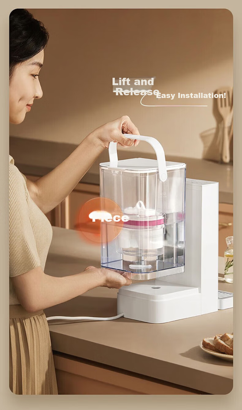 Beisi Home Desktop Instant Hot and Cold Water Purifier All-in-One UV Sterilization Direct Drinking Machine No Installation WD23BCW with 7 Filters Magnesium Ion A2 15