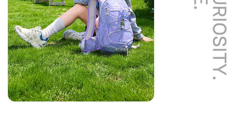 CAMEL Honey Bee Backpack Hiking Sports Bag for College Students, Trail Running, Cycling, Outdoor Travel, Mountaineering Bag, Light Gray 31