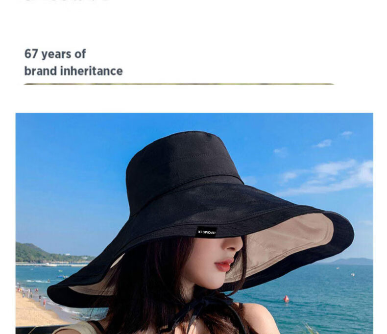 RED DRAGONFLY Women's Sun Protection Hat with Extra Large Brim Reversible Bucket Hat Summer UV Protection Outdoor Cycling Sun Hat 12