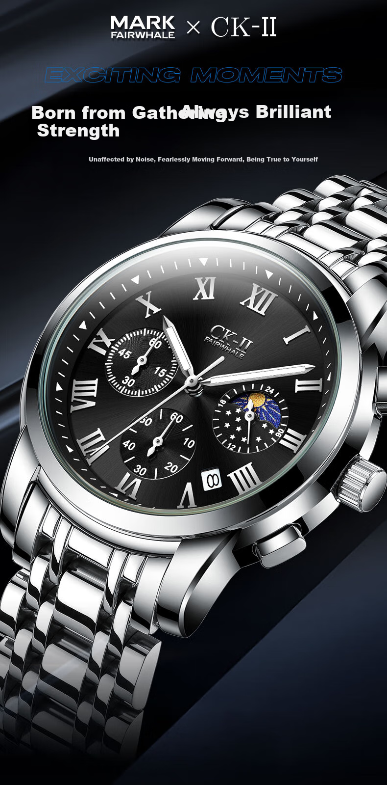 MARK FAIRWHALE Birthday Gift, Small CK Collaboration Men's Watch, Business Style, 2026 New Model, Top Ten Famous Watches, Wristwatch 5039 2