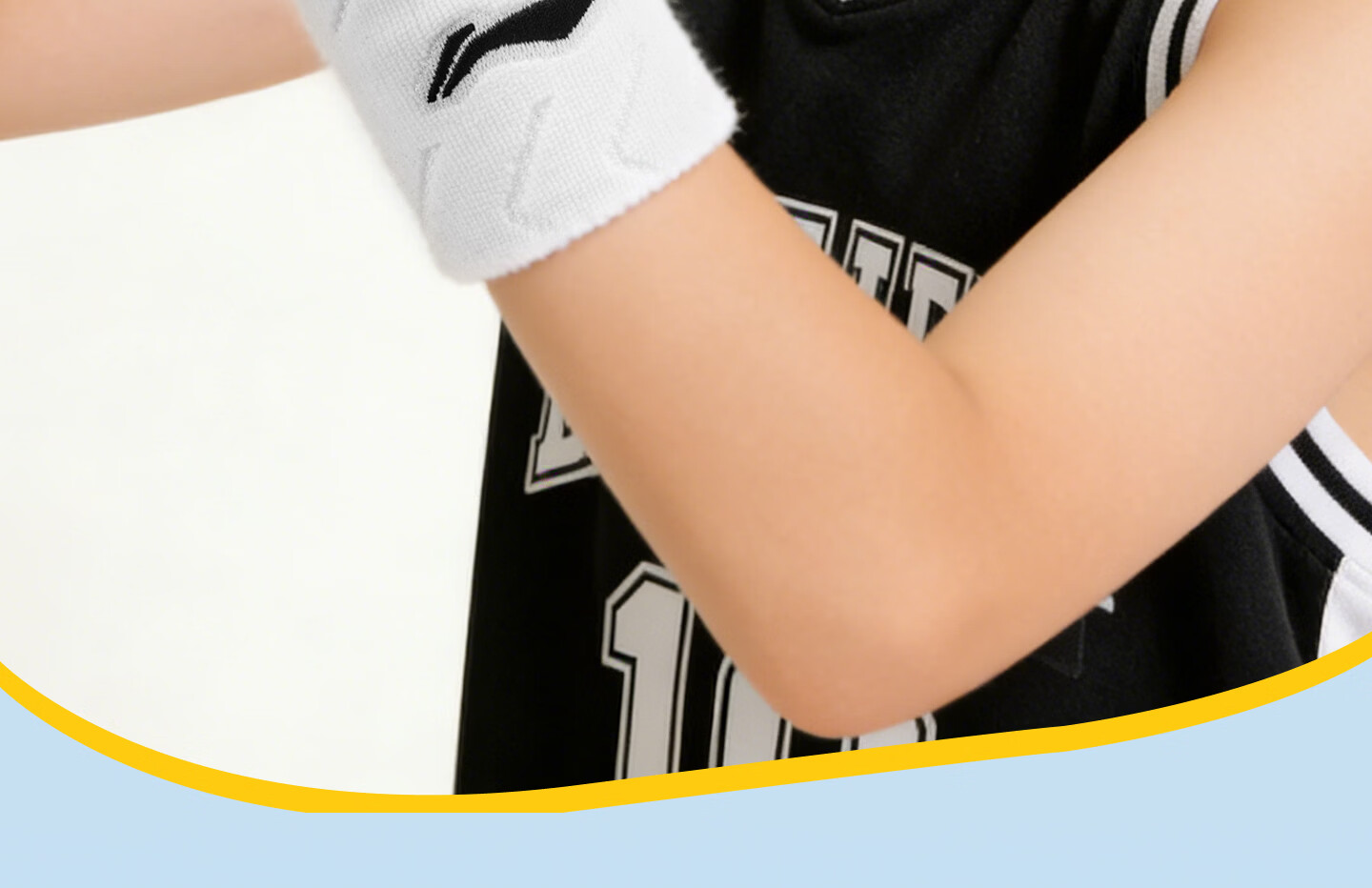 Li-Ning Kids Sports Sweat-Absorbing Wristband Basketball Equipment Thin Sweatband Badminton Wrist Sleeve 2