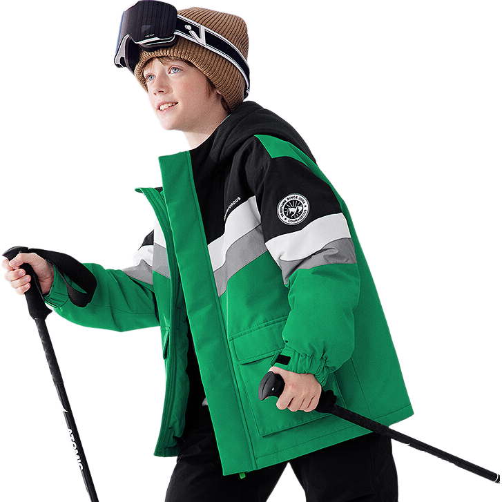 BALABALA Children's down Jacket, Boys And Girls New Winter Thickened Warm Two-Piece Set, Windproof Waterproof Breathable Technology