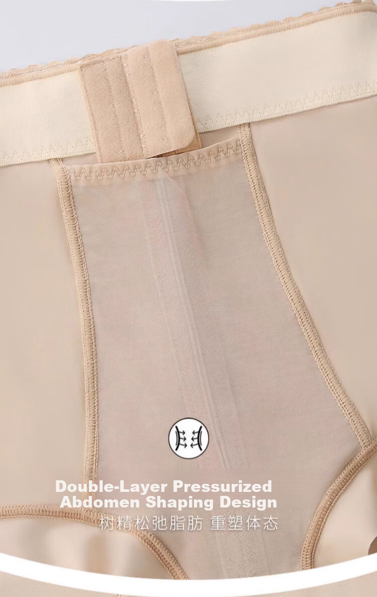 Zaisu Tummy Control Butt Lifting Pants High Waist Zipper Shaping Seamless Waist Slimming Briefs for Women 5