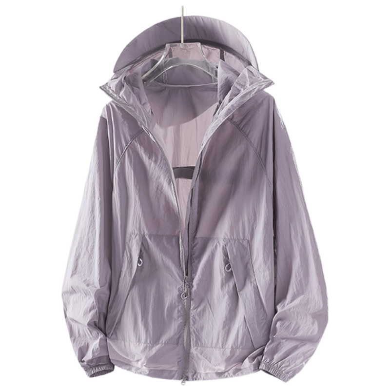 MULINSEN Women's Summer 2026 New Breathable Ice Silk Sun Protection Jacket Blue XL