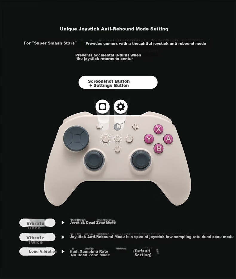 GuliKit TT Max Wireless Gaming Controller for Switch 2 Bluetooth One-Key Wake Adjustable Force Symmetric TMR Joystick PS5 Android Xbox PC Steam 13