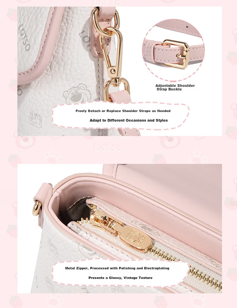 Disney 2026 Strawberry Bear Collaboration Crossbody Bag for Women - 3.8 Goddess Festival Birthday Gift 9