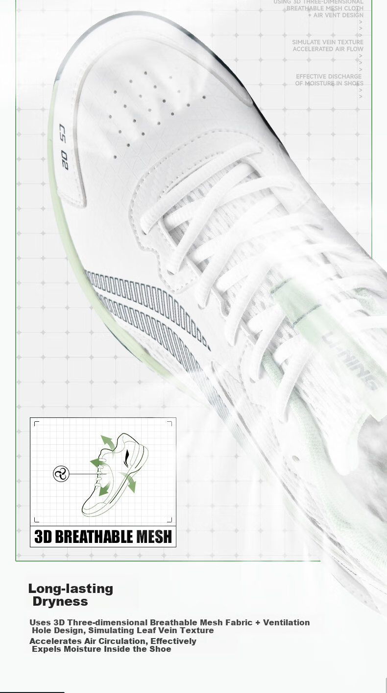 LI-NING Badminton Shoes Tanjun Cloud Unisex Non-Slip Wear-Resistant Shock Absorption Ultra-Light Breathable Competition Training Sports Shoes 5