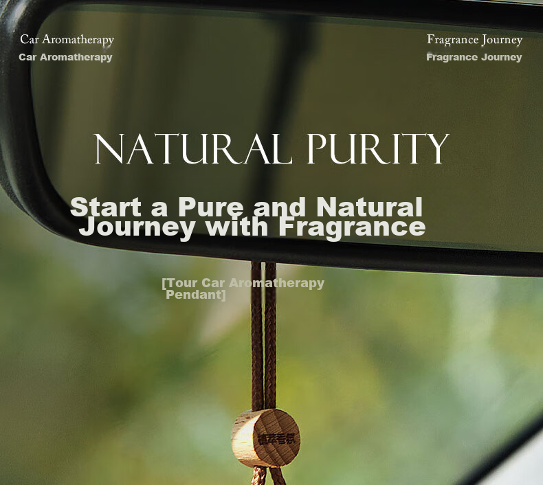GuOKai Wooden Car Air Vent Fragrance Diffuser, Long-Lasting High-End New Model for Men's Cars, Interior Use, Air Conditioning, Ebony Agarwood Water 1