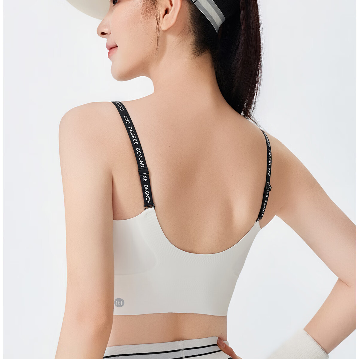 361° Yoga Seamless One-Piece Sports Bra Jelly Strap Letter Vest Wireless Bra for Women 8