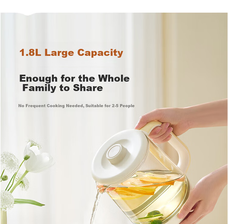 Joyoung 1.8L Multifunctional Temperature-Controlled Tea Maker Health Pot 316L Stainless Steel Office Electric Kettle K18D-WY601 3
