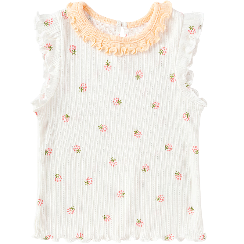 Balabala [balaOne] Baby Vest Infant Top Girls Summer Outerwear 2026 Sweet
