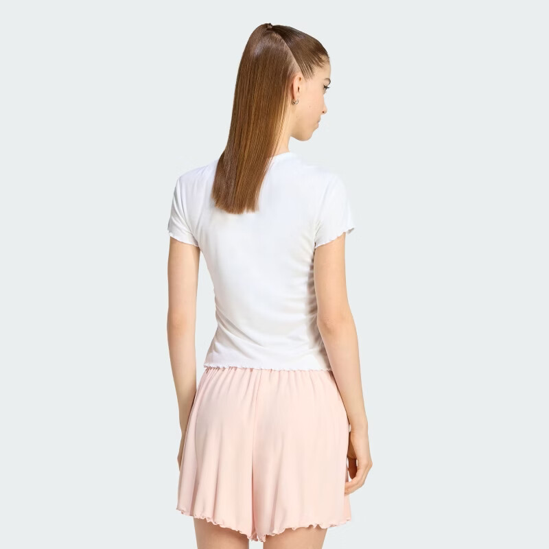 Adidas Originals Women's ESS BABY SS T-Shirt KE1107 White L 3