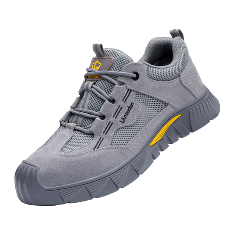 Blue Owl Shield Men's Summer Breathable Electrician Insulated 10KV Anti-Smash Anti-Puncture Toe Work Shoes D0266TKV Size 42