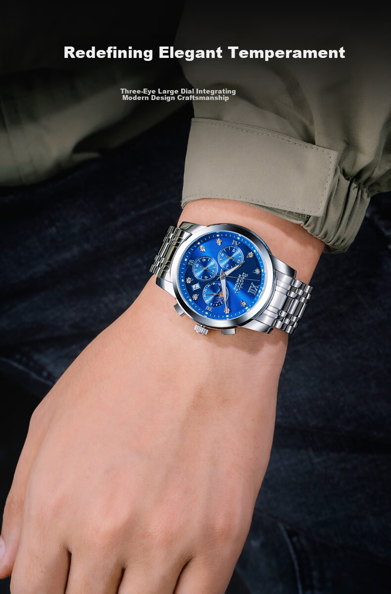 Bestdon Men's Quartz Waterproof Luminous Fashion Wristwatch Gift Box Men's Gift 3