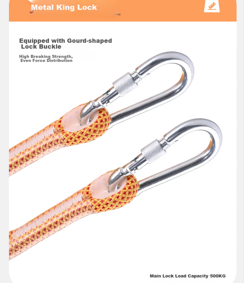 Locroyon Safety Rope Climbing Rope Rescue Rope Lifeline Rock Climbing Safety Rope 11