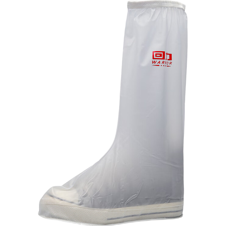 Huili Rain Boots for Men, Women And Children, Thick Waterproof Wear-Resistant Non-Slip Shoe Covers HL209 White/red 2XL Size
