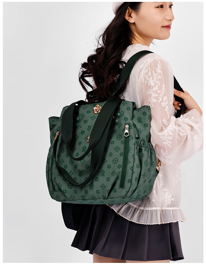 MONTAGUT Women's Large Capacity Tote Bag Luxury Crossbody Shoulder Bag Holiday Gift Khaki 19