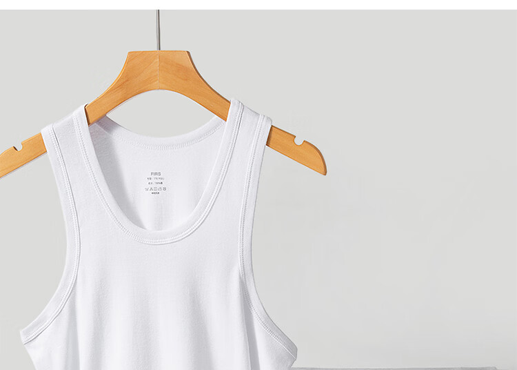 Langsha 100% Cotton Men's Vest 3-Pack Sweat-Absorbing Breathable Loose Fit Sports Tank Top for All Seasons Large Size 10