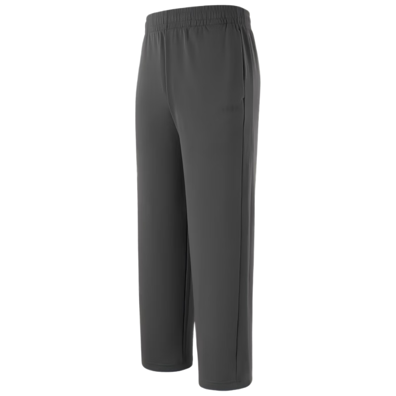 Adidas Men's Sports Pants 2026 Spring Outdoor Loose Straight Training Casual Knit Trousers Dark Gray 2XL
