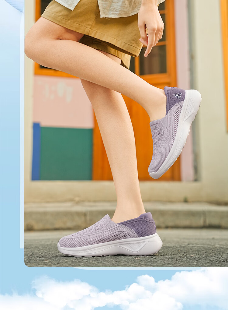 Zulijian Elderly Shoes 2026 New Summer Thin Breathable Women's Casual Shoes for Mom 86045K Twilight Purple Size 36 8