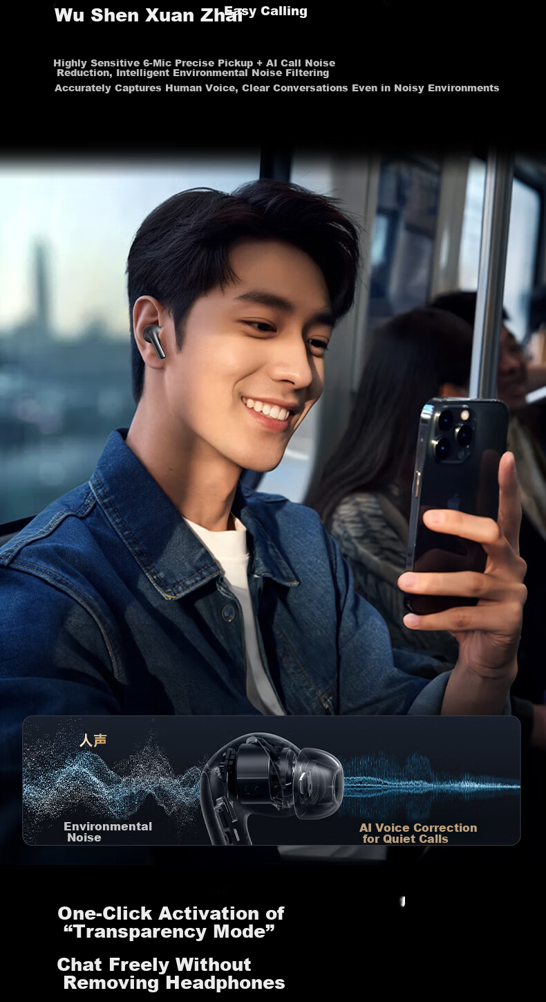 GFFOCUS Berlin Sound Premium Active Noise Cancelling In-Ear Wireless Bluetooth Earphones Compatible with Sony Black Edition Long Battery Life VIVO Top Ranked 7