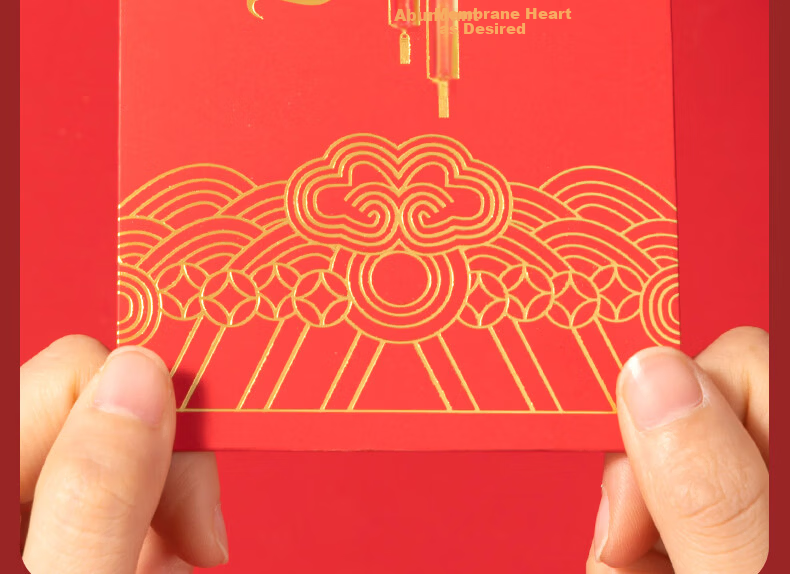 Deli Chinese New Year Red Envelopes, Thick Paper, Large Capacity, 10pcs Lucky Money Packets BF107 5