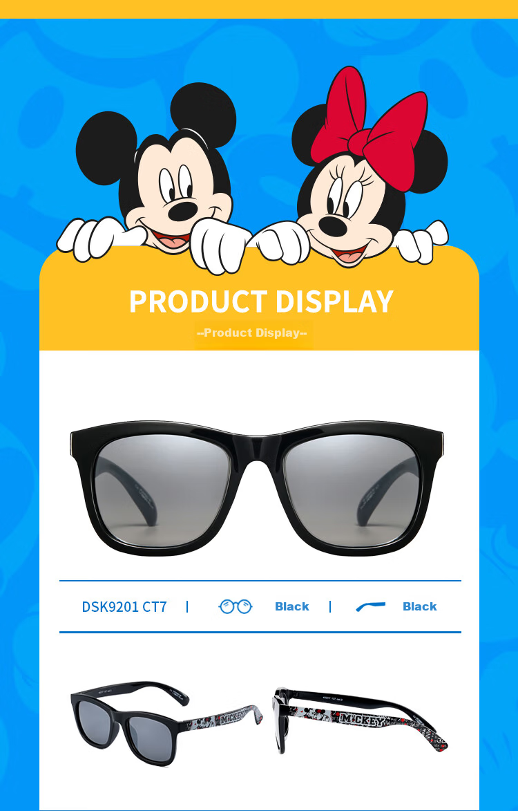 Disney Children's Sunglasses for Girls, Kids' Outdoor Travel Vacation UV Protection Eyewear 12